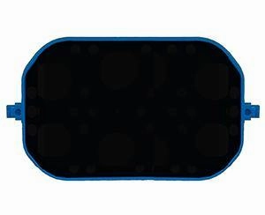 Benchmark R2020-RP Mini rocking platform with rubber mat. 4.5 x 3 in