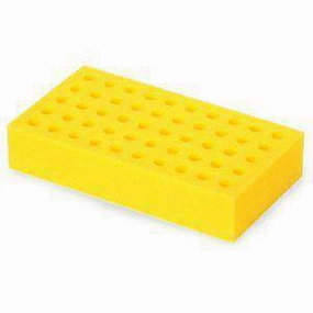 OHAUS 13MM TUBE RACK FOR VORTEX MIXERS. YELLOW